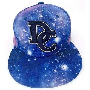 Washington DC All-Over Galaxy Print Snapback Hat DC One Wholesaler Flat Bill